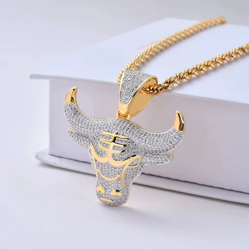 18K GOLD PLATED TAURUS PENDANT & CHAIN