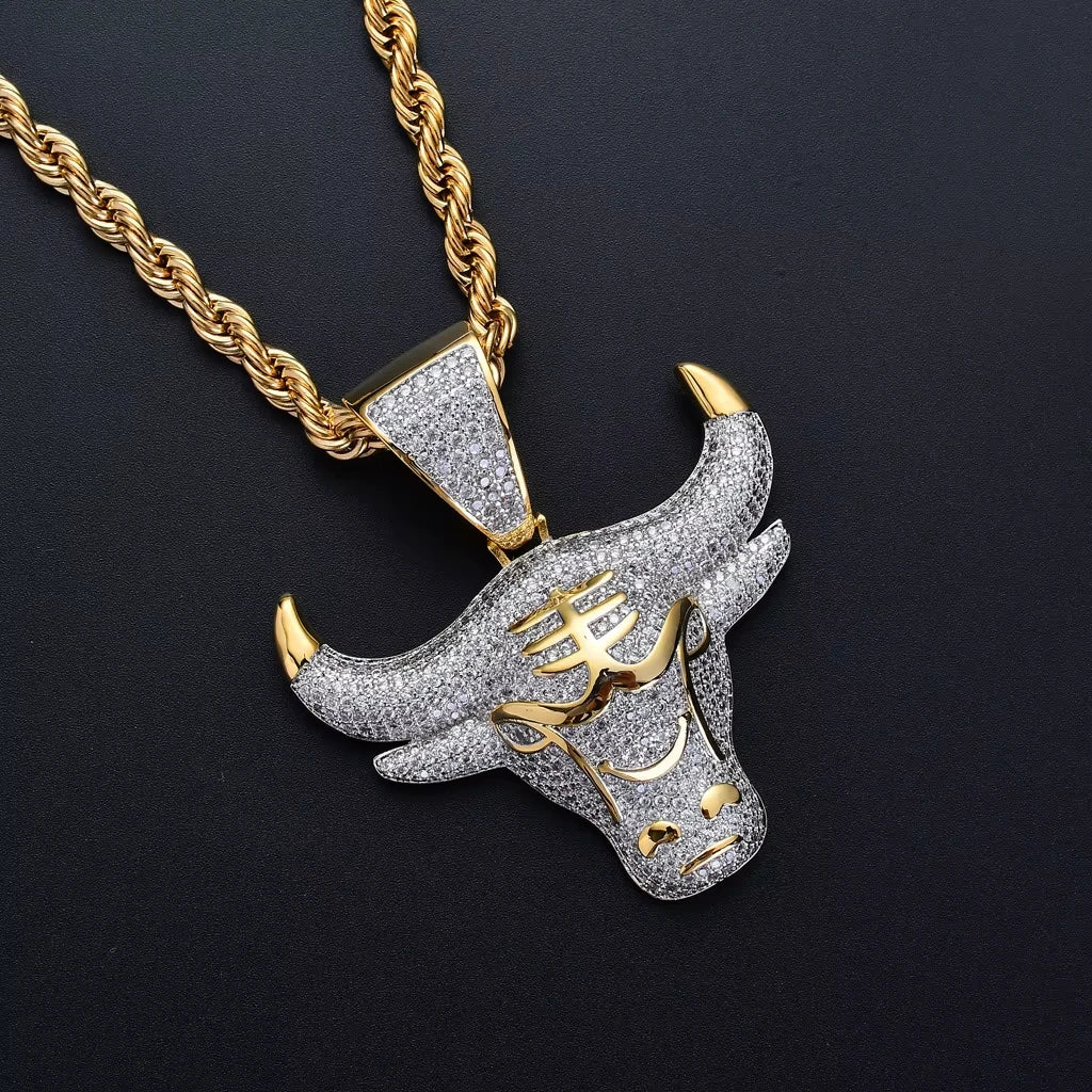 18K GOLD PLATED TAURUS PENDANT & CHAIN