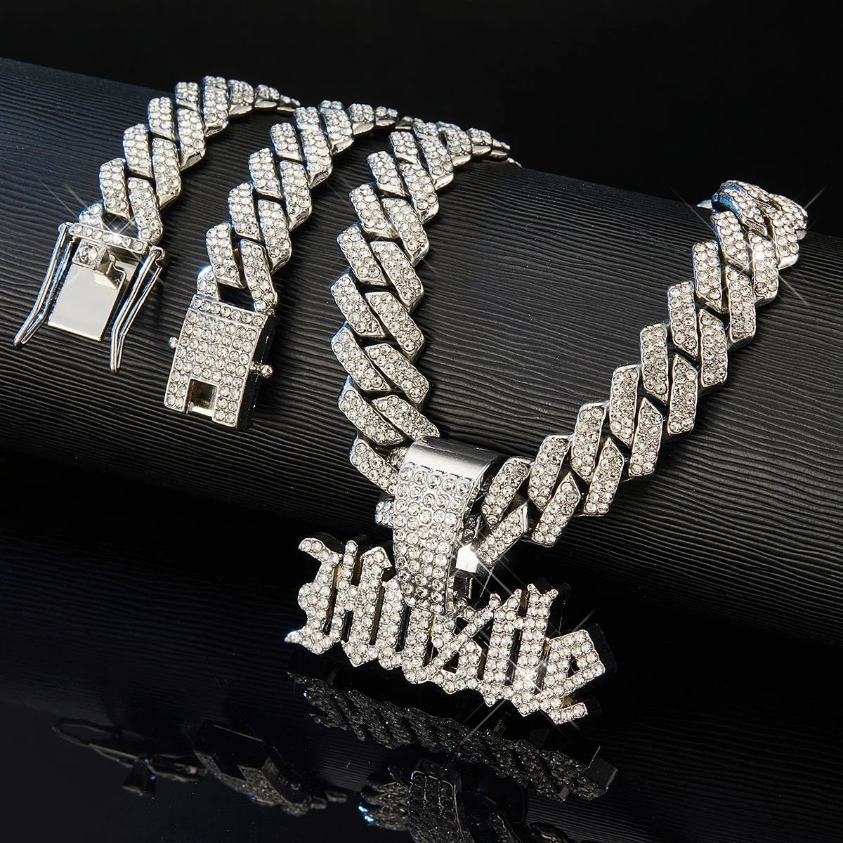 Luxurious Hip Hop Emerald Cut Moissanite Gold Plated Pendant & Charms 925 Silver Iced Bling Customer's Choice More Brilliance