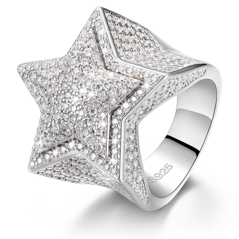 VVS MOISSANITE DIAMOND STAR RING