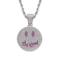 HIP HOP RAPPER SMILEY FACE NECKLACE
