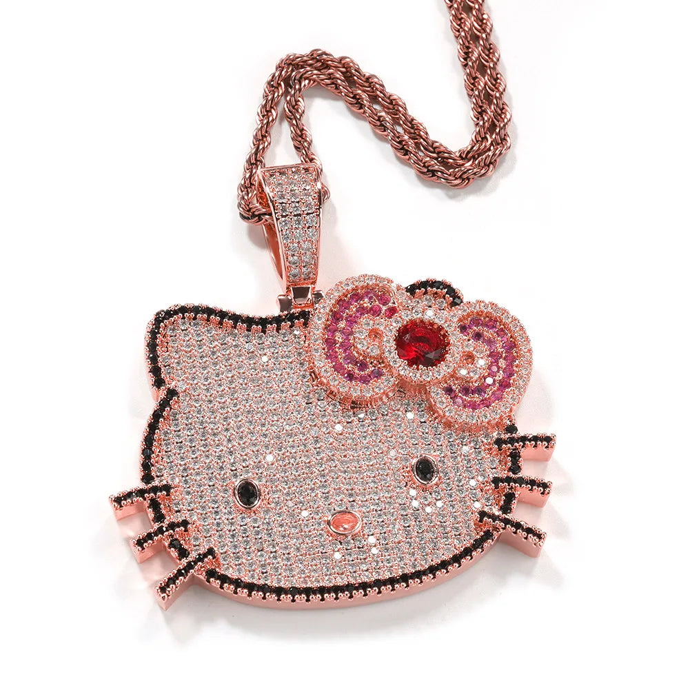 ICED HELLO KITTY CUBAN LINKS