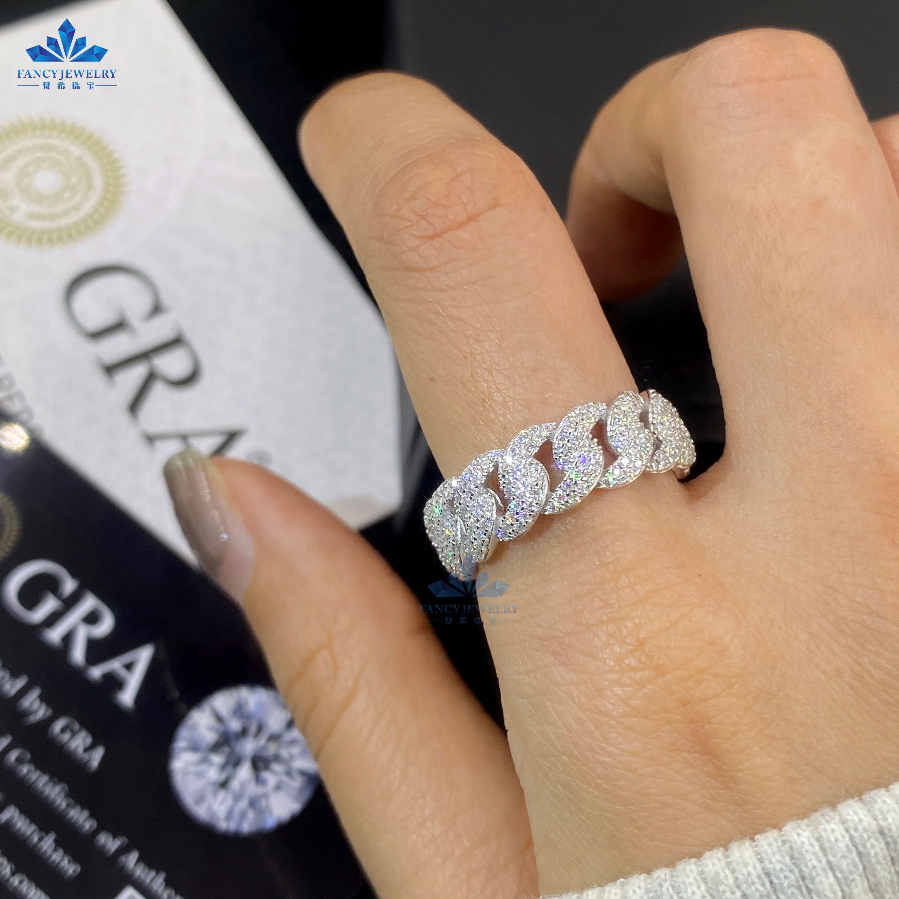 CUBAN ICED OUT RING