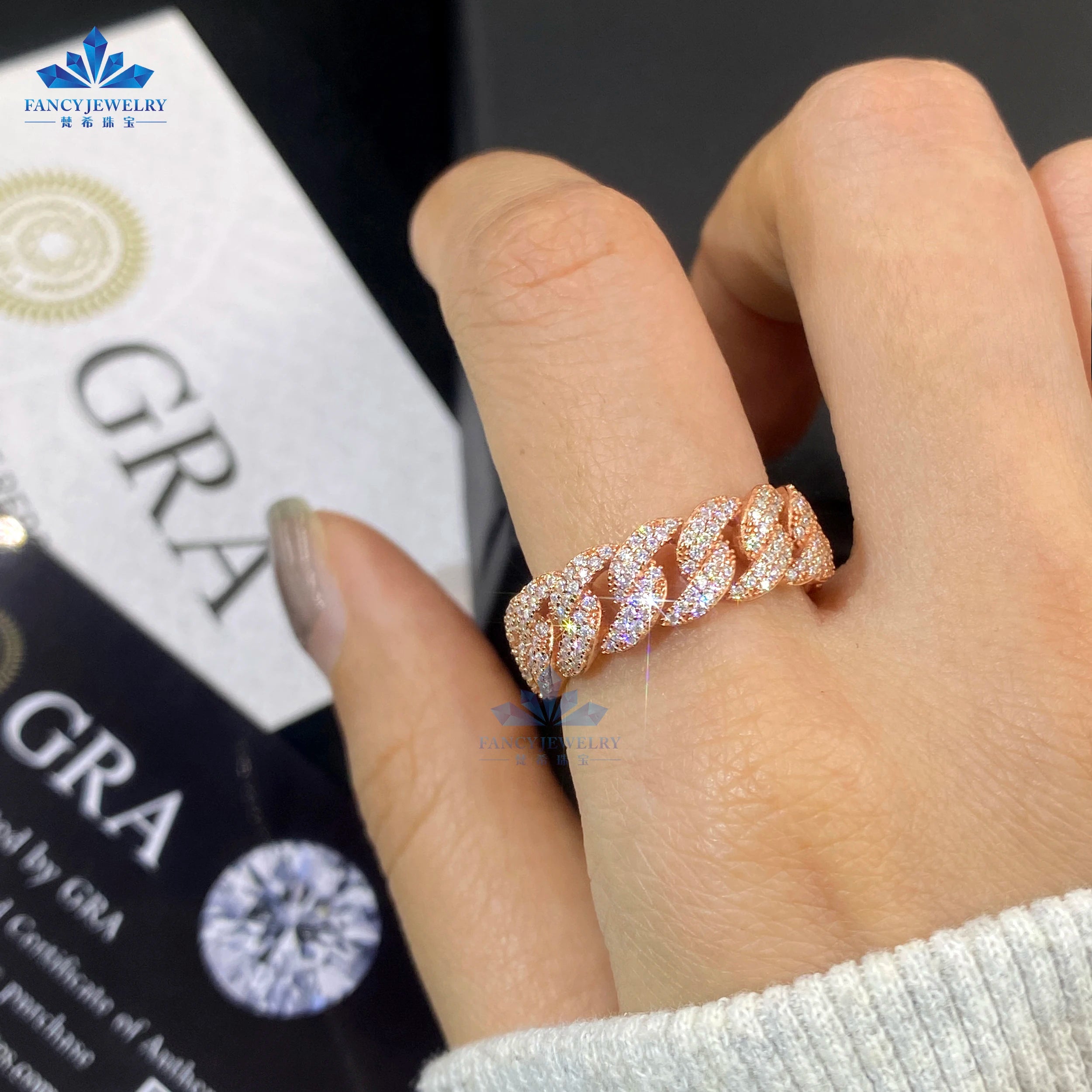 CUBAN ICED OUT RING