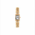 GBHW Square Metal Wristwatch Gold Quartz Watch for Luxury Stainless Steel Case Bracelet Fashion Timepiece