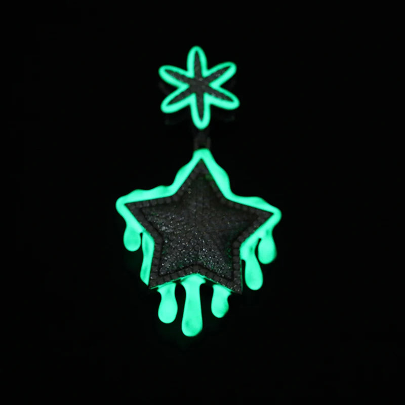 GLOW IN THE DARK STAR VVS MOISSANITE DIAMOND