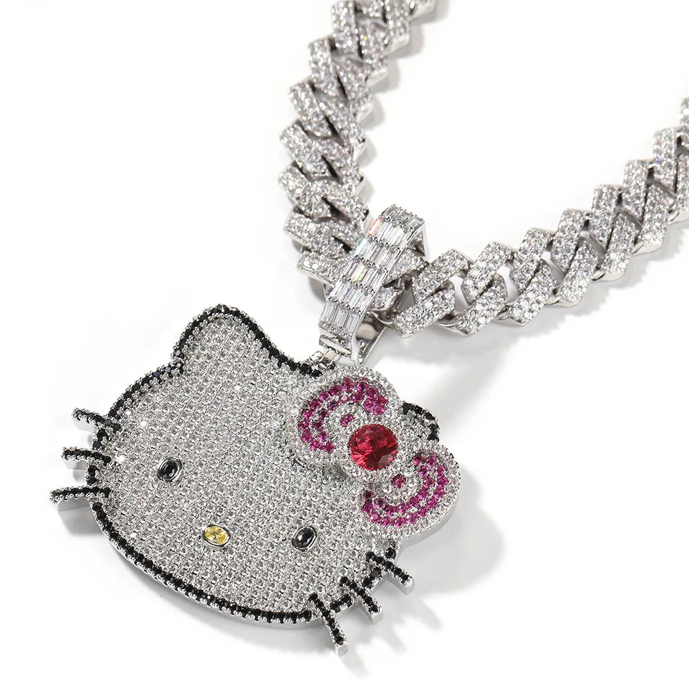 ICED HELLO KITTY CUBAN LINKS