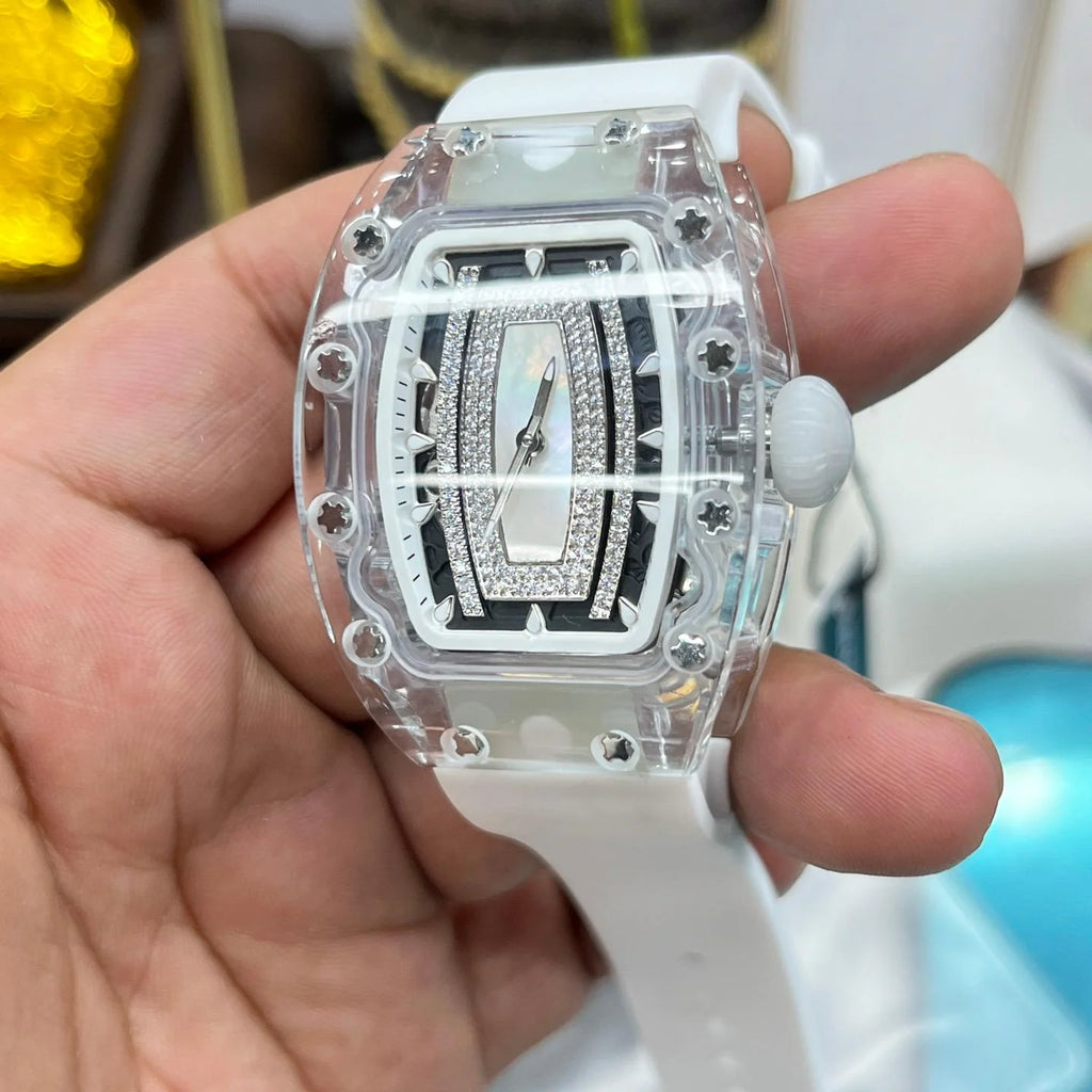 Women Watches Luxury Automatic Watch White Ceramic Skeleton Automatic Mechanical Watch for Women Watch Women Reloj Watch