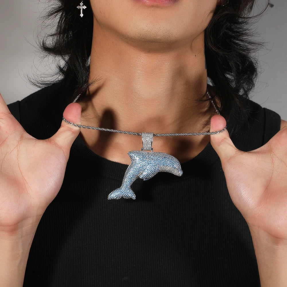 BLUE DOLPHIN NECKLACE
