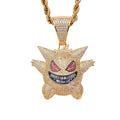 18K GOLD GHOST CARTOON PENDANT