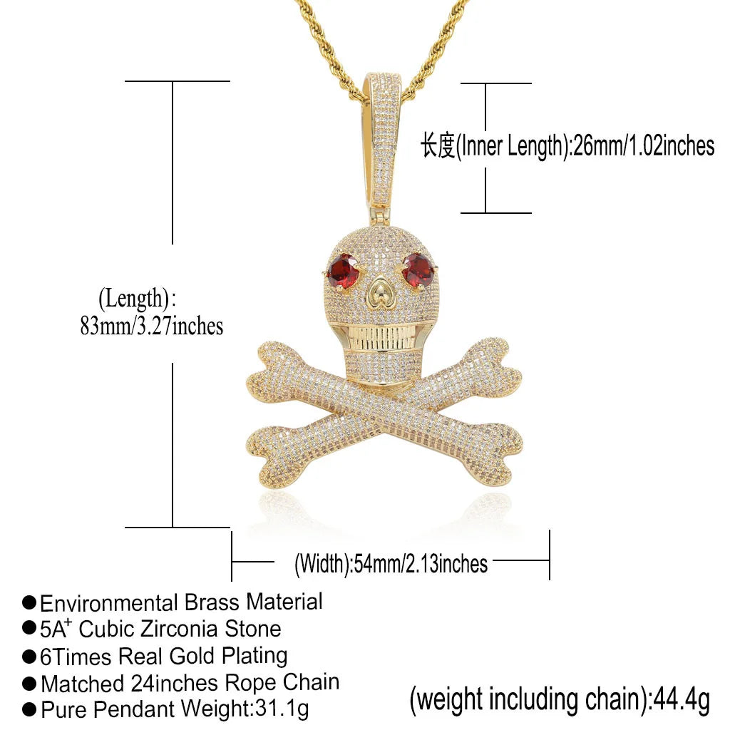 ICED OUT SKULL BONES
