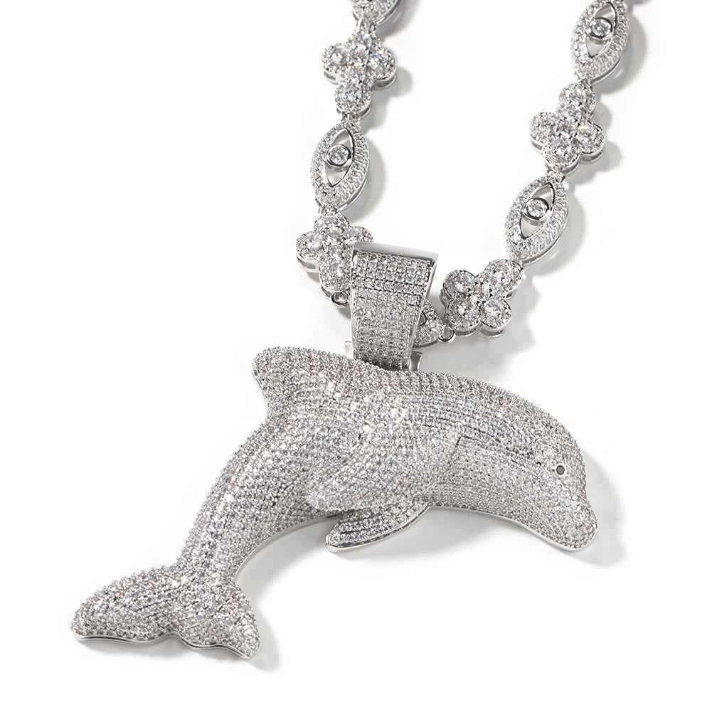 BLUE DOLPHIN NECKLACE