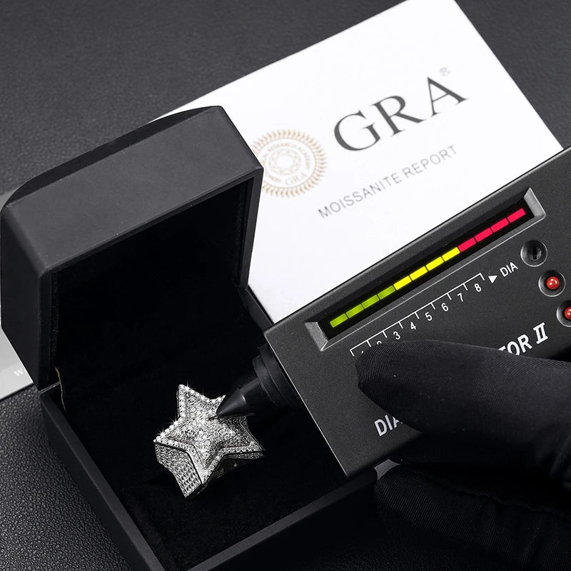 VVS MOISSANITE DIAMOND STAR RING