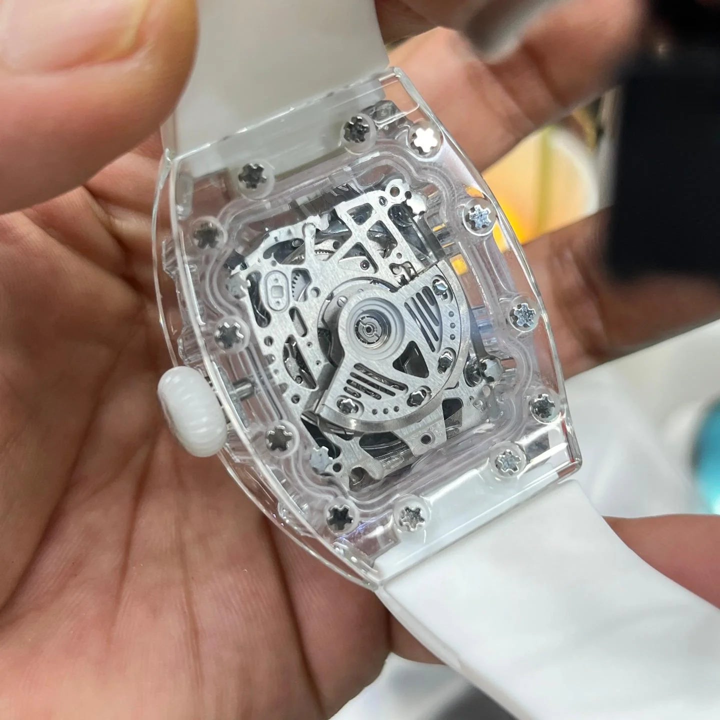 Women Watches Luxury Automatic Watch White Ceramic Skeleton Automatic Mechanical Watch for Women Watch Women Reloj Watch