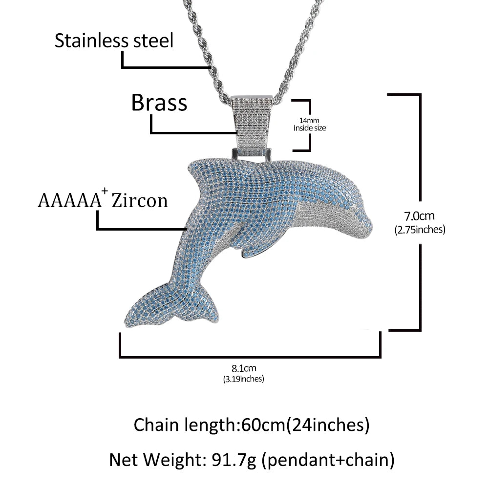 BLUE DOLPHIN NECKLACE