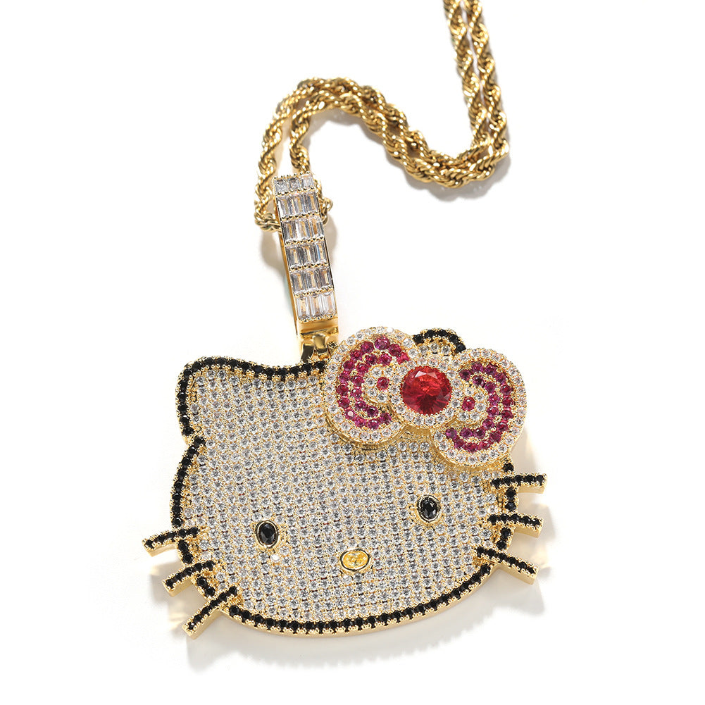 ICED HELLO KITTY CUBAN LINKS