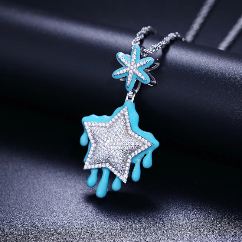 GLOW IN THE DARK STAR VVS MOISSANITE DIAMOND