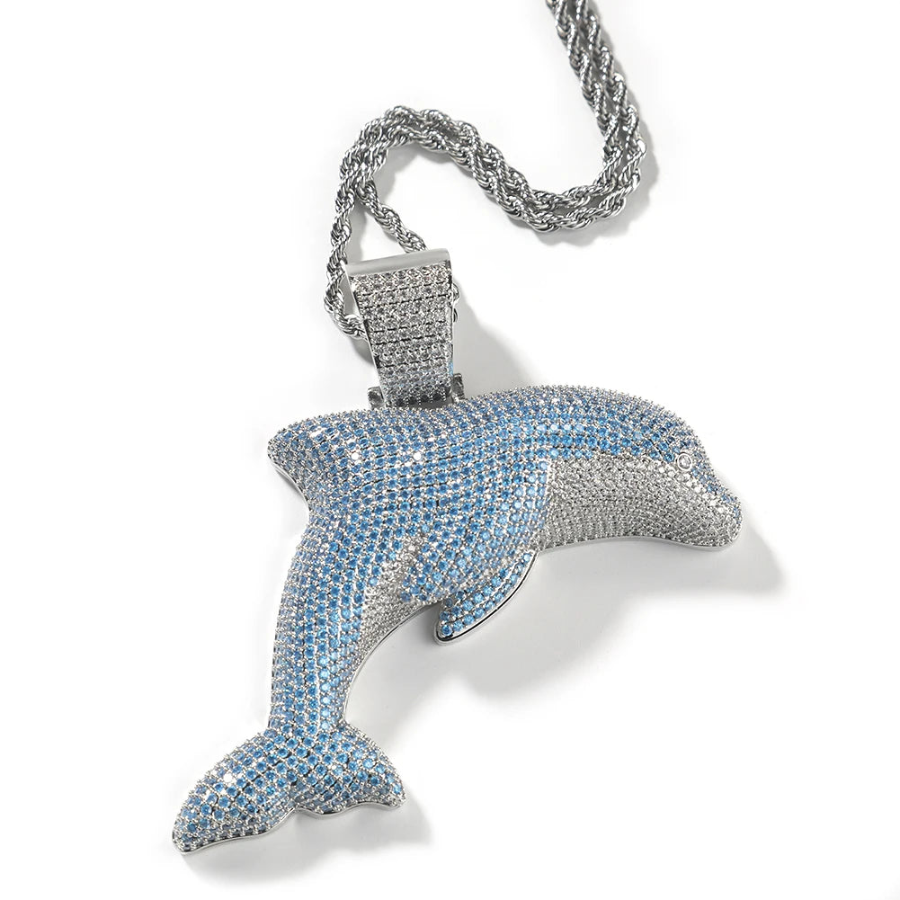 BLUE DOLPHIN NECKLACE