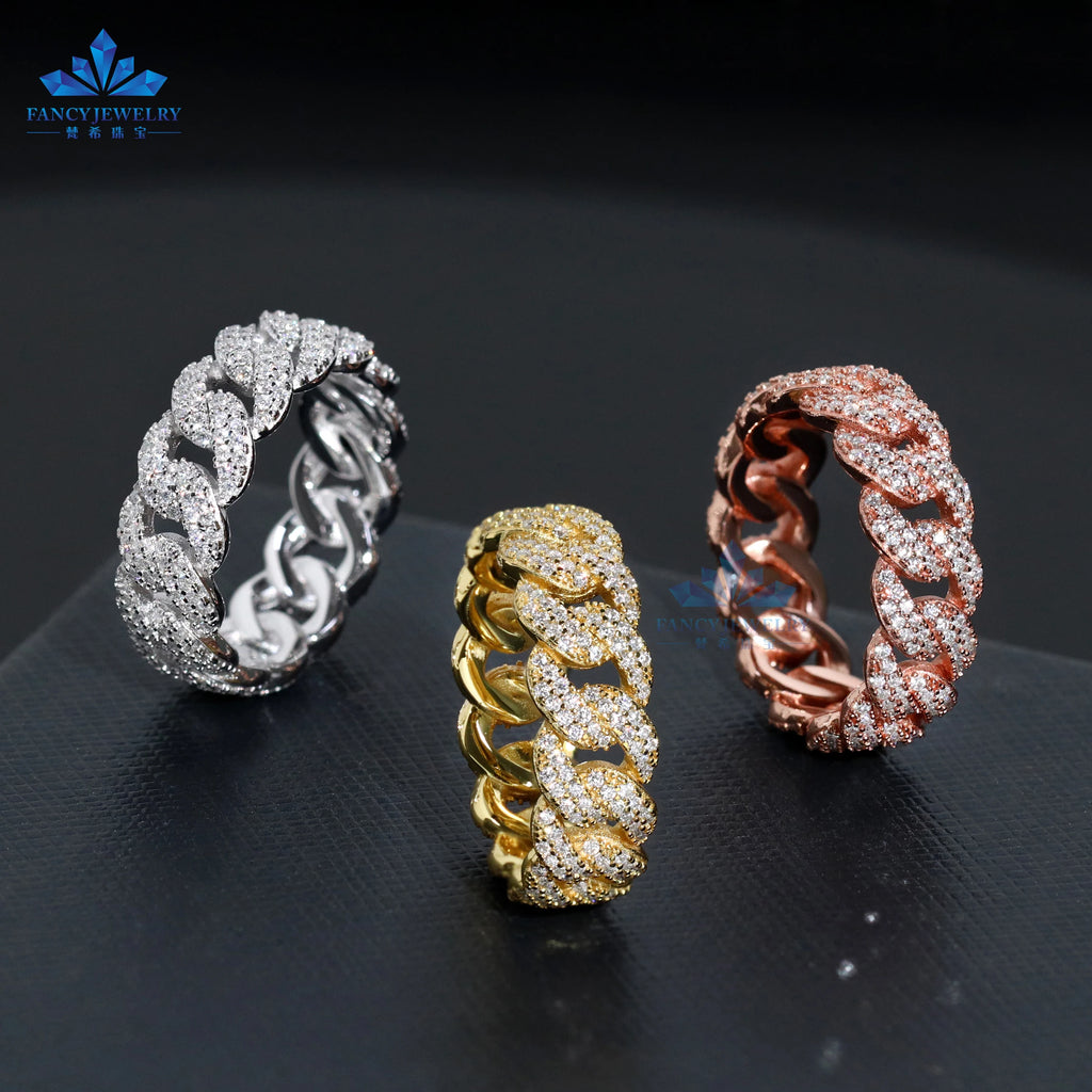 CUBAN ICED OUT RING