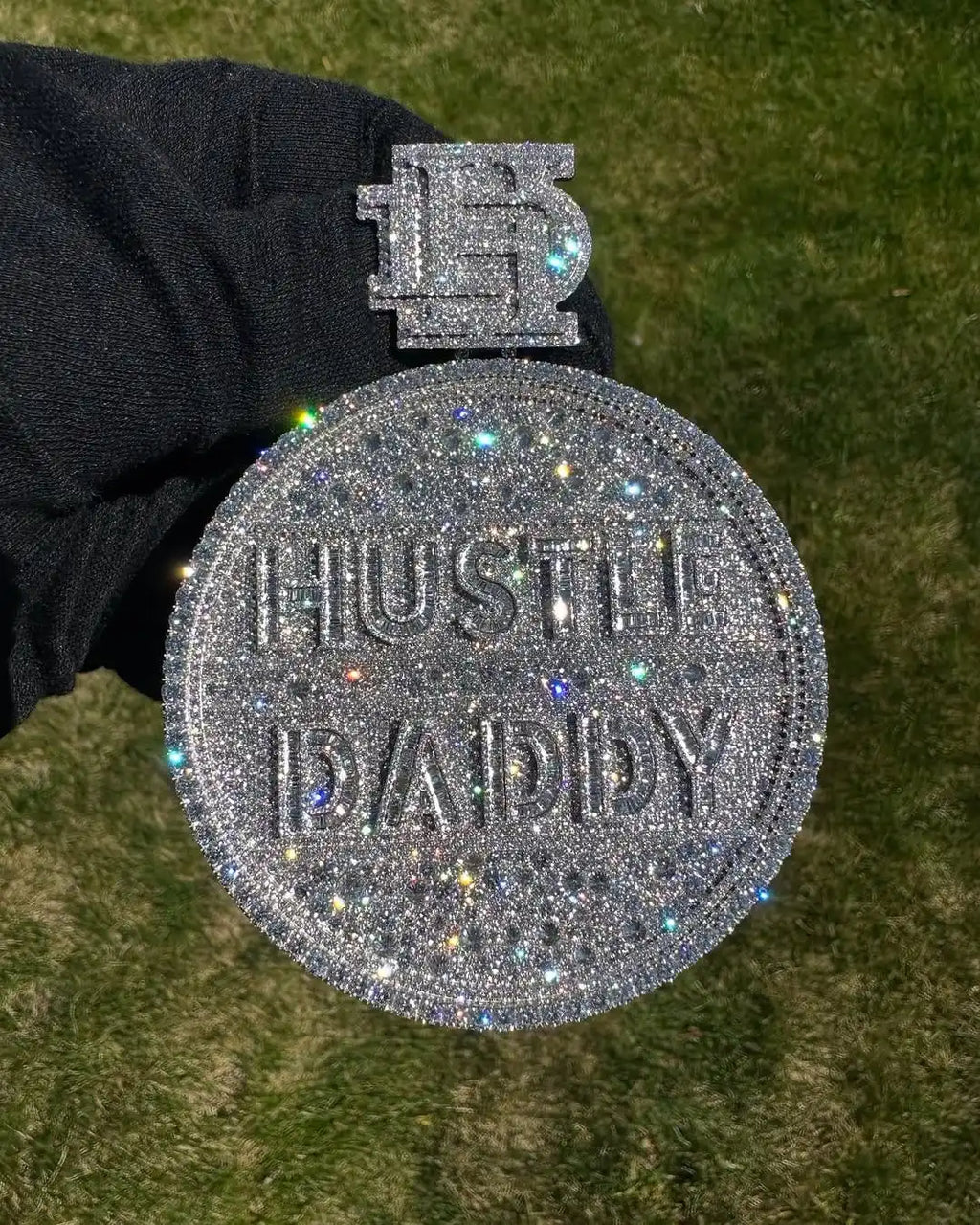 CUSTOM HUSTLE DADDY DIAMOND SIMULATE NECKLACE
