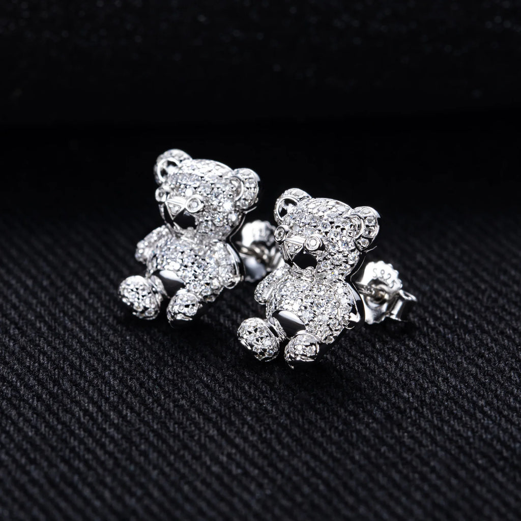 ICED BEAR EARRINGS & NECKLACES