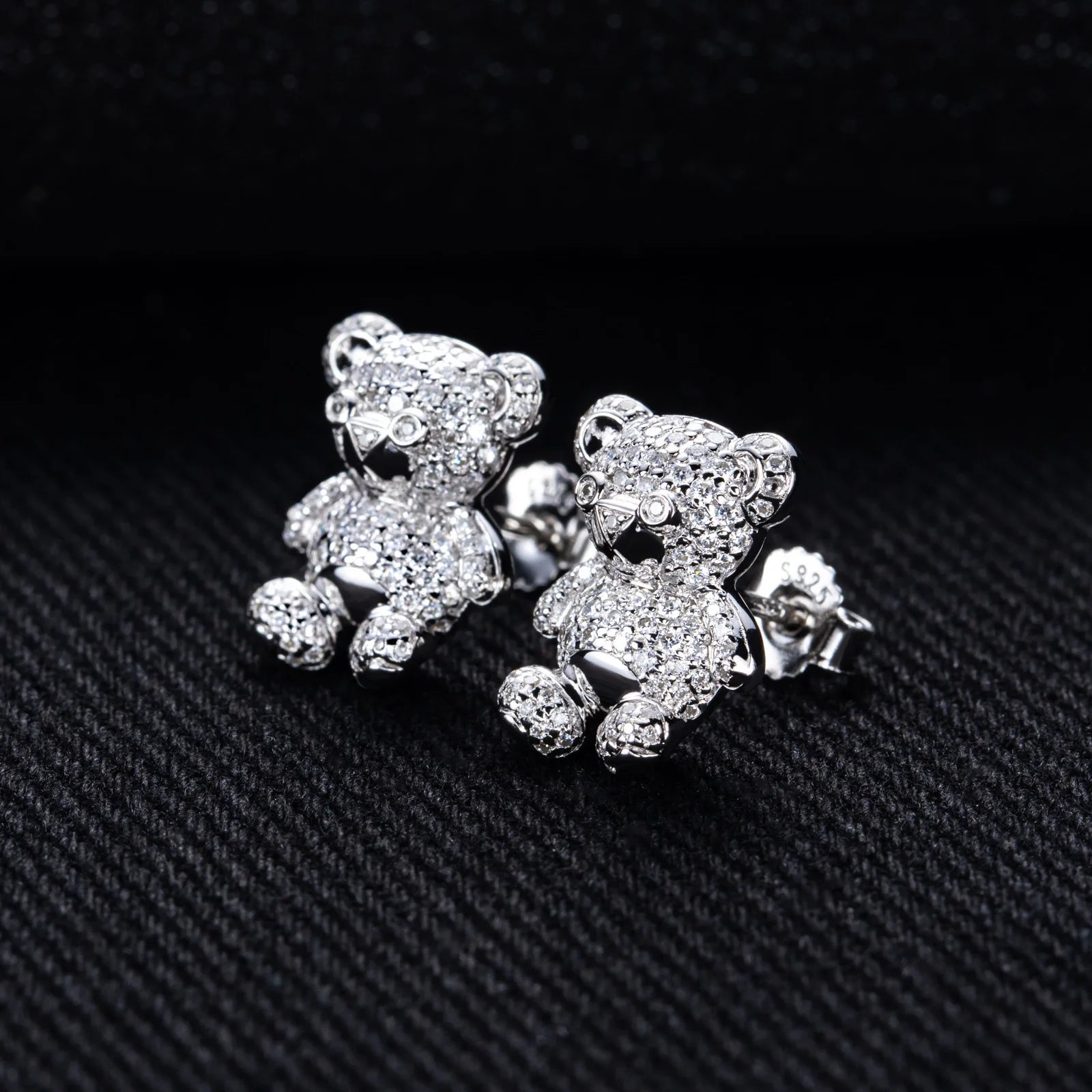ICED BEAR EARRINGS & NECKLACES