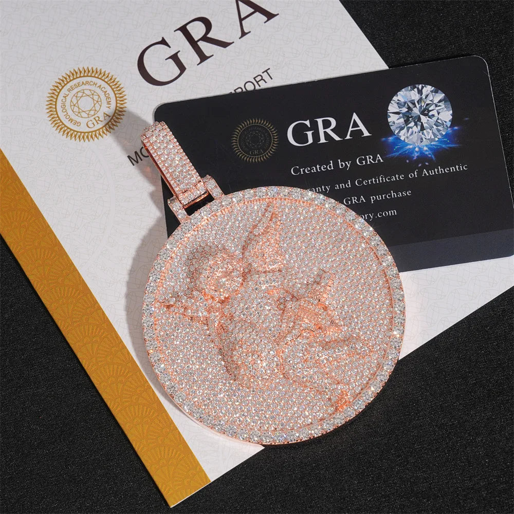 2.5 INCH ANGEL GRA CERTIFIED PENDANT