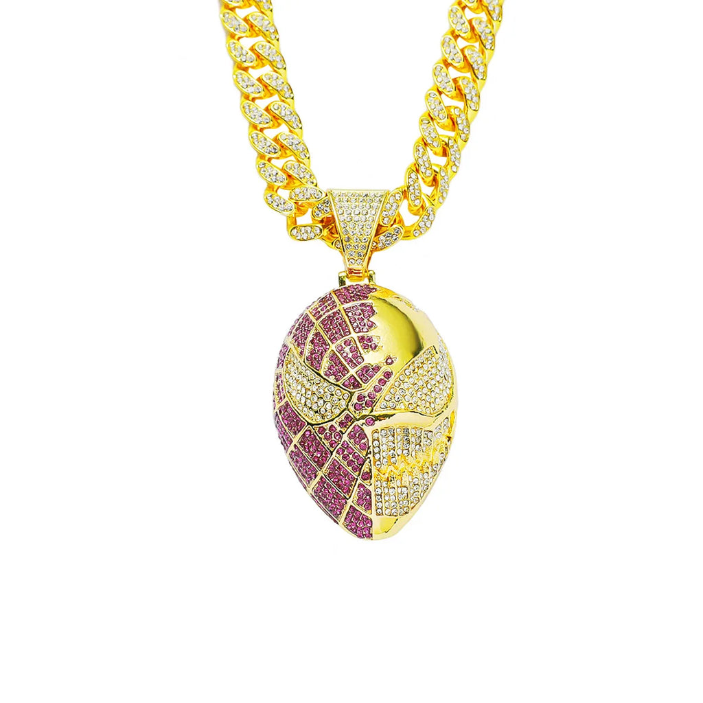 MARVEL PENDANT ON CUBAN LINK NECKLACE