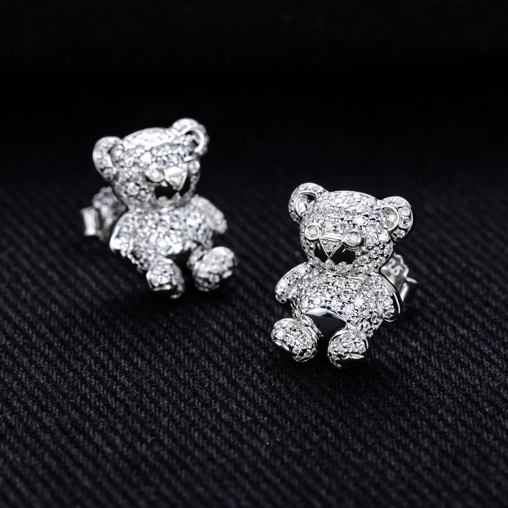 ICED BEAR EARRINGS & NECKLACES
