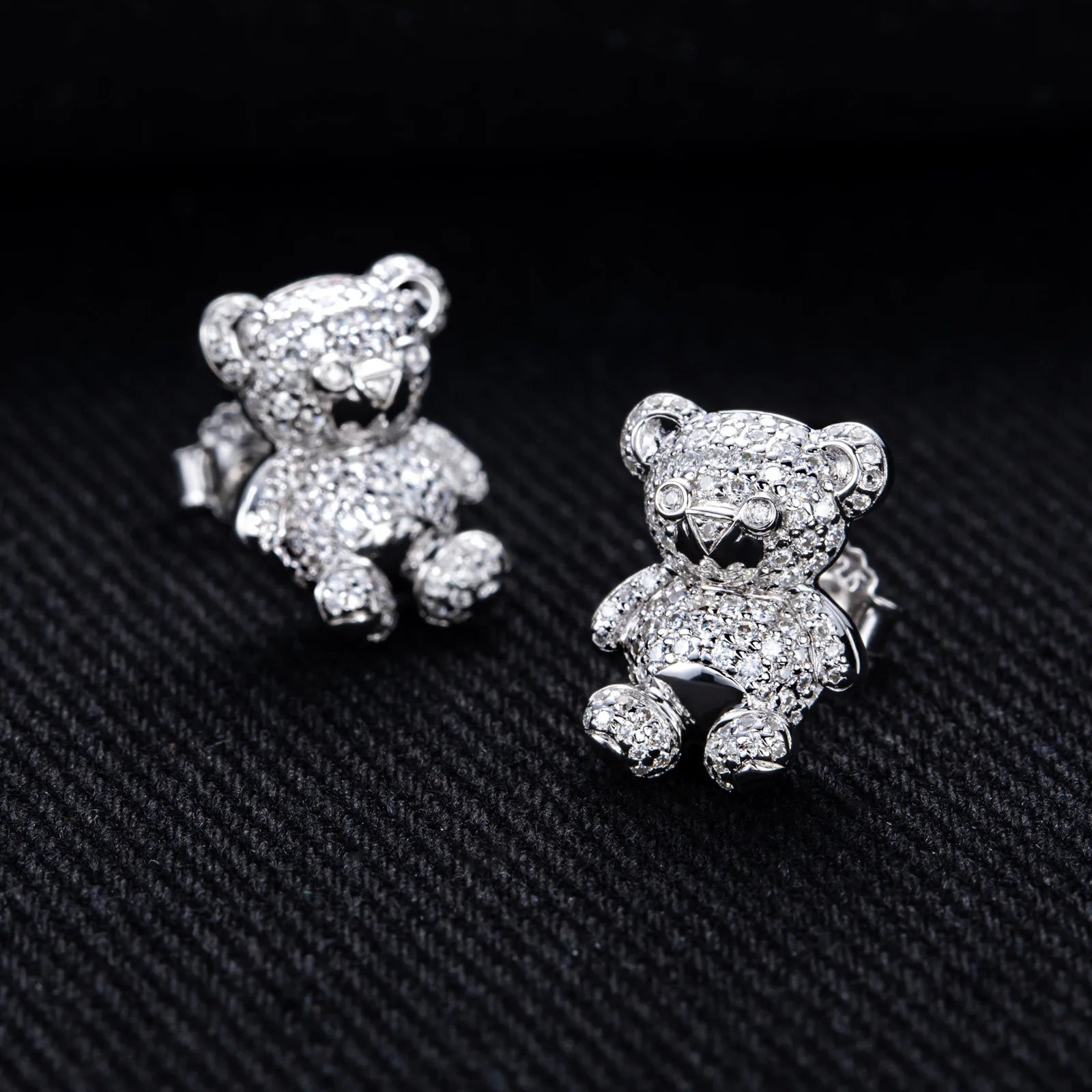 ICED BEAR EARRINGS & NECKLACES