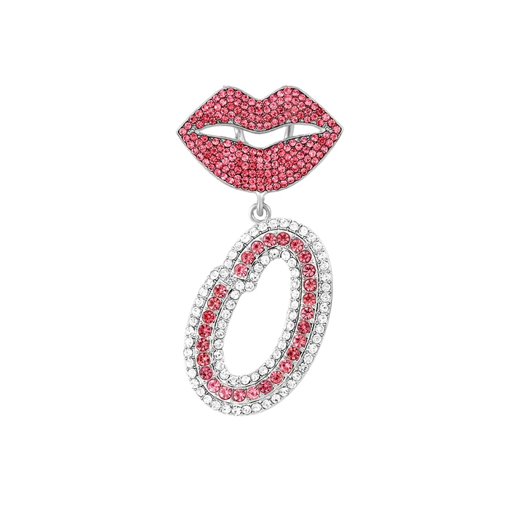 RHINESTONE LETTER CUBAN LINK CHAIN