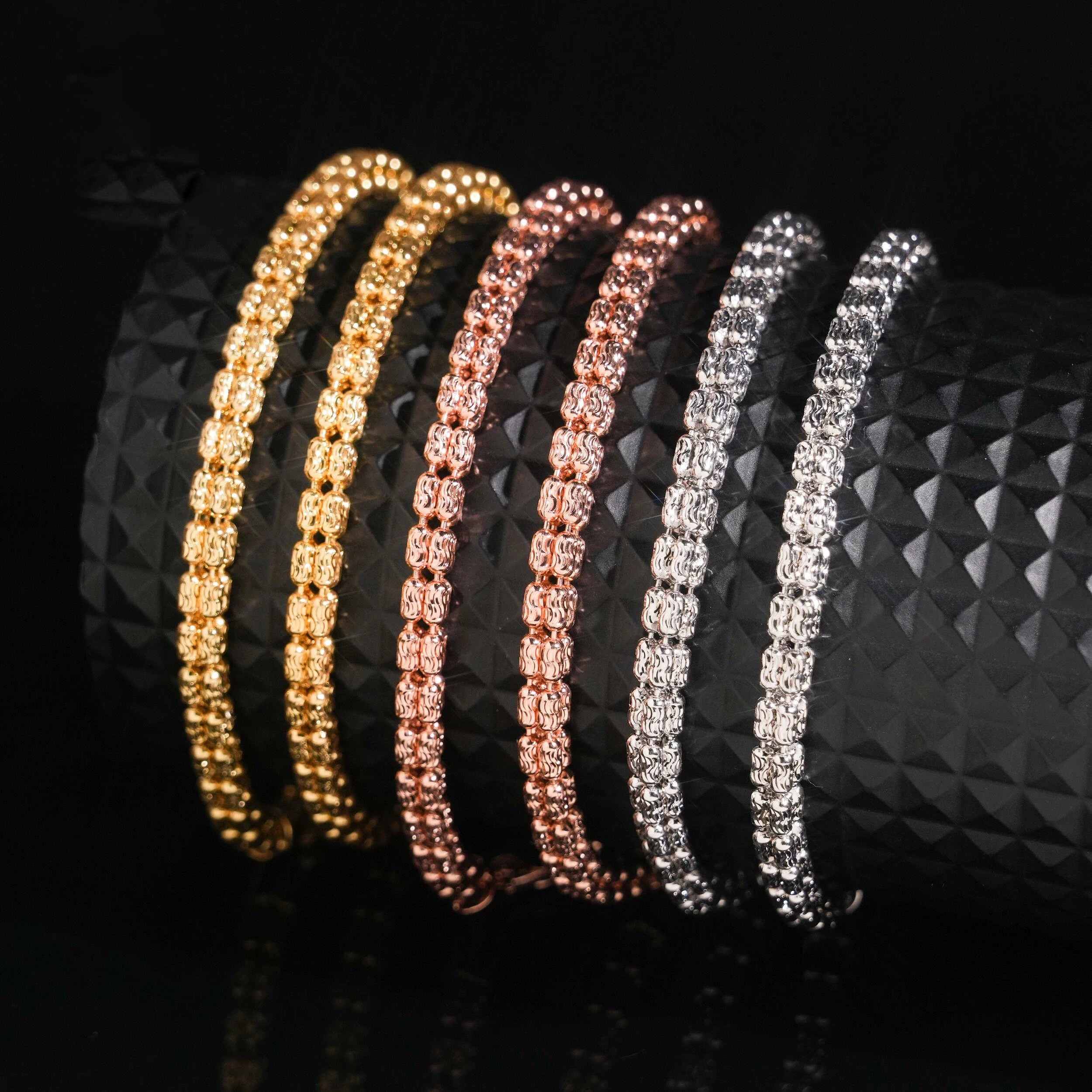 ICED OUT MOON MOISSANITE LINK CHAIN