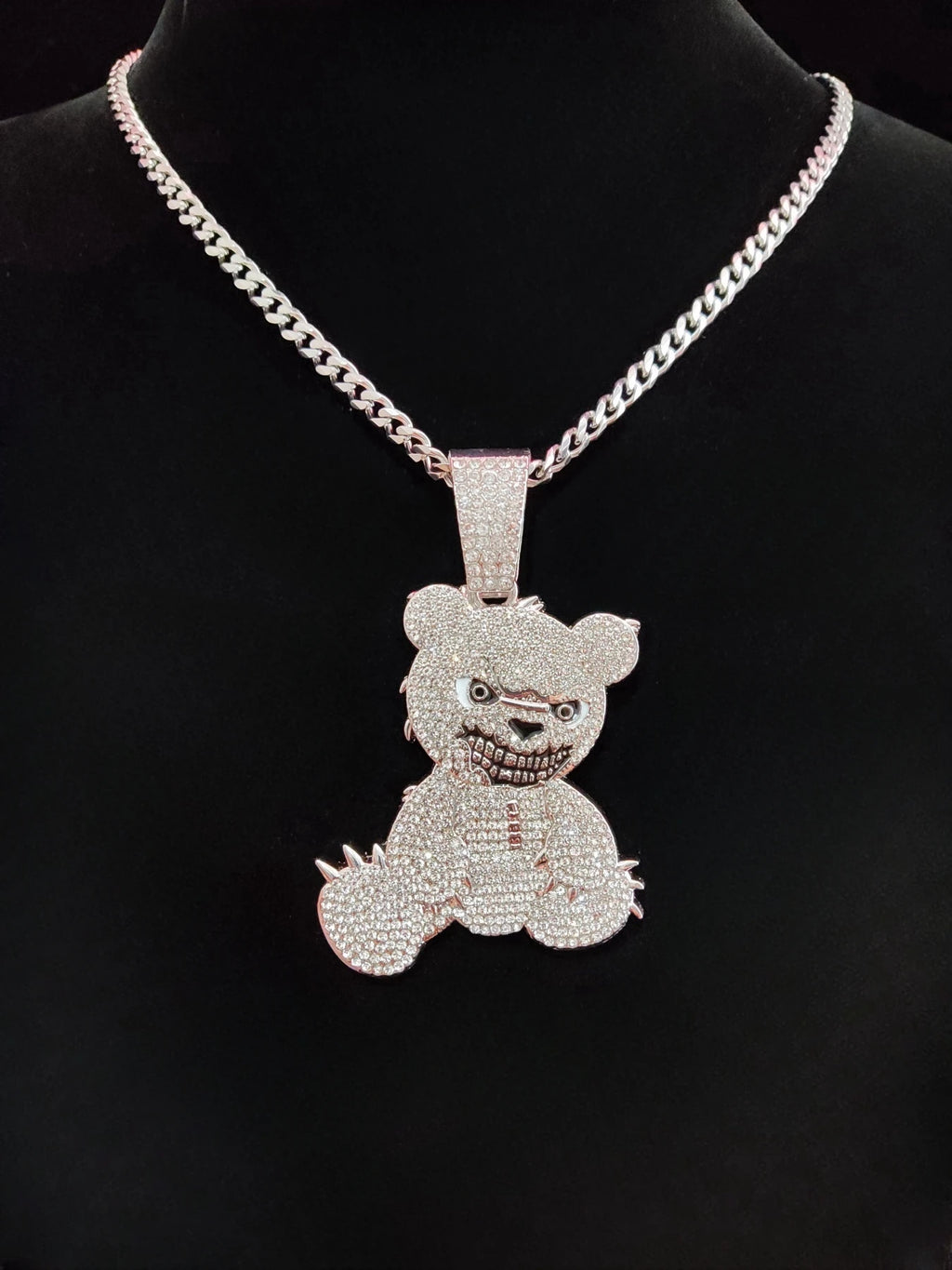 ICED OUT BEAR NECKLACE