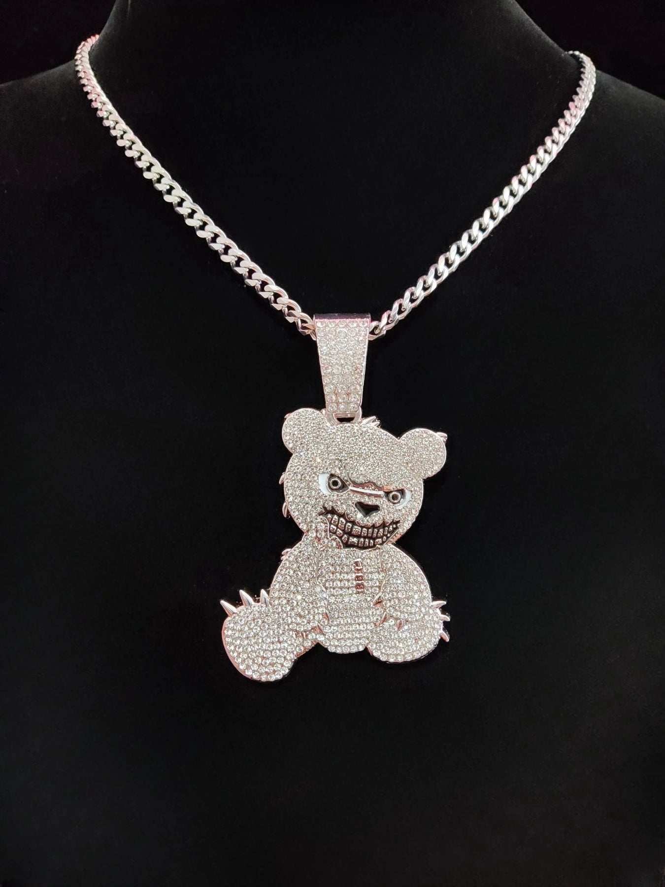 ICED OUT BEAR NECKLACE
