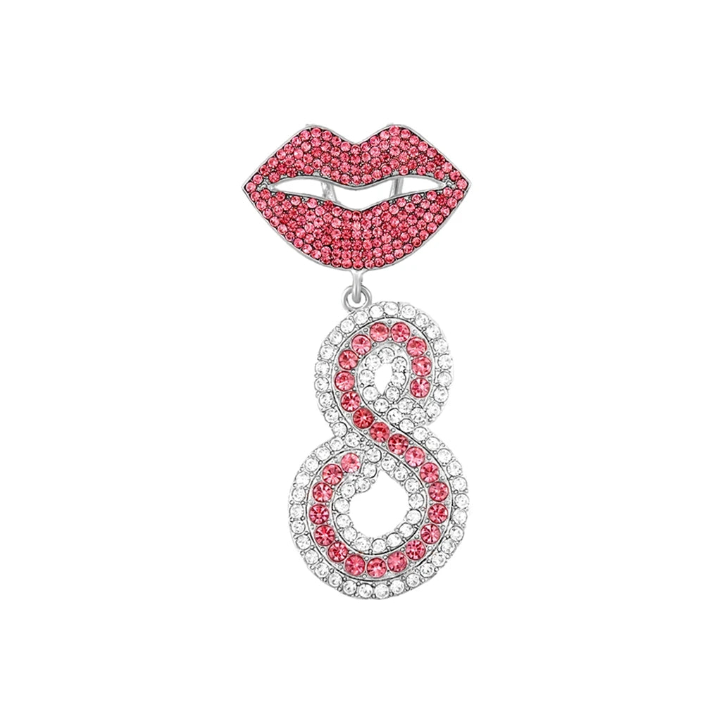 RHINESTONE LETTER CUBAN LINK CHAIN