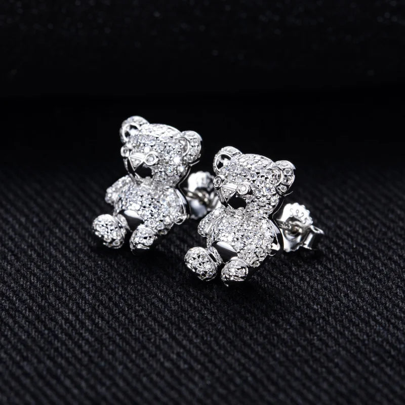 ICED BEAR EARRINGS & NECKLACES
