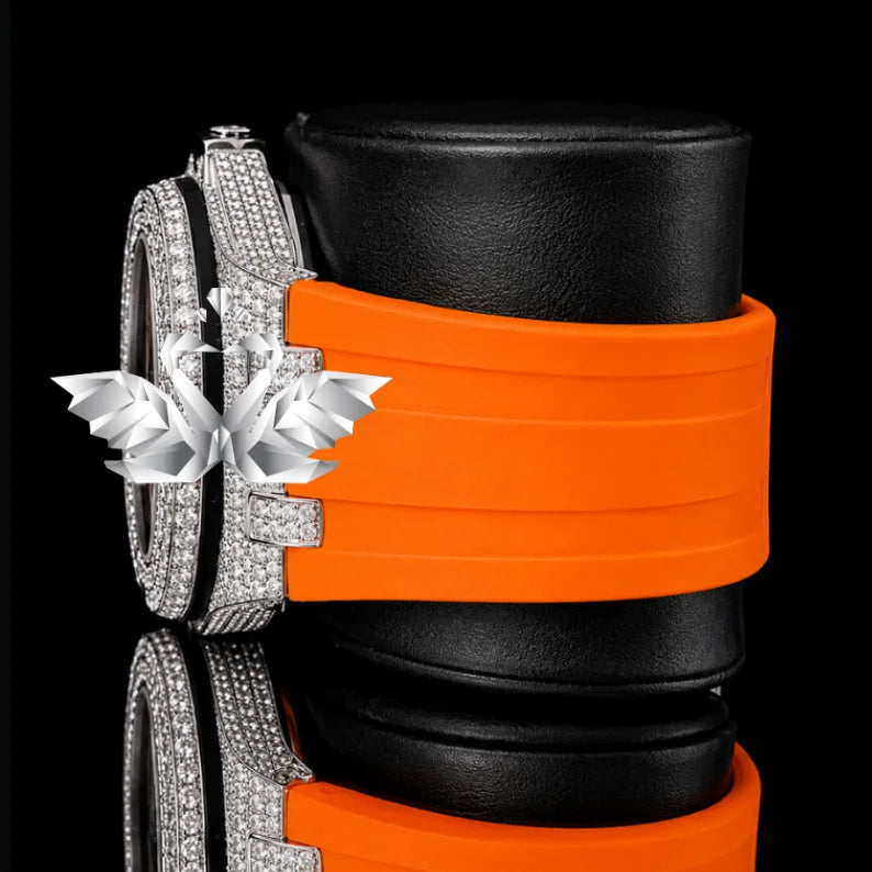 Premium Stainless Steel Moissanite Diamond Watch Men Luxury Fashion Watch