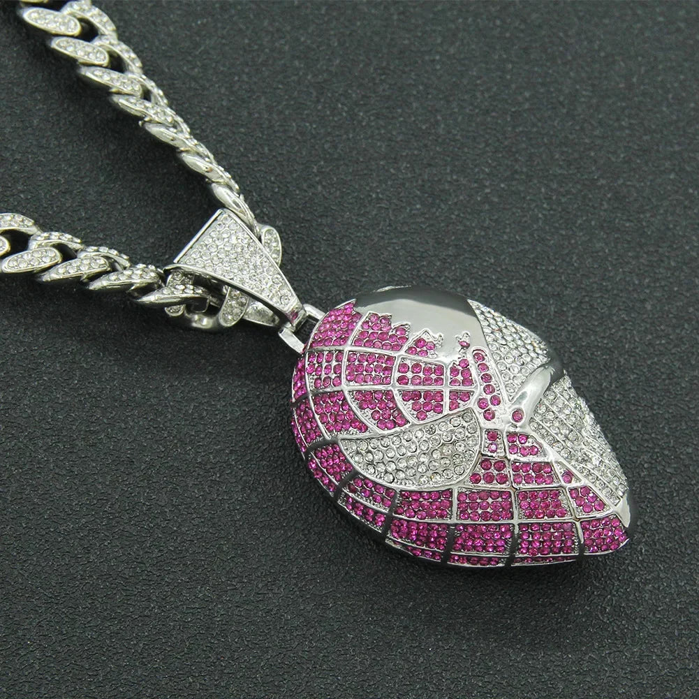 MARVEL PENDANT ON CUBAN LINK NECKLACE