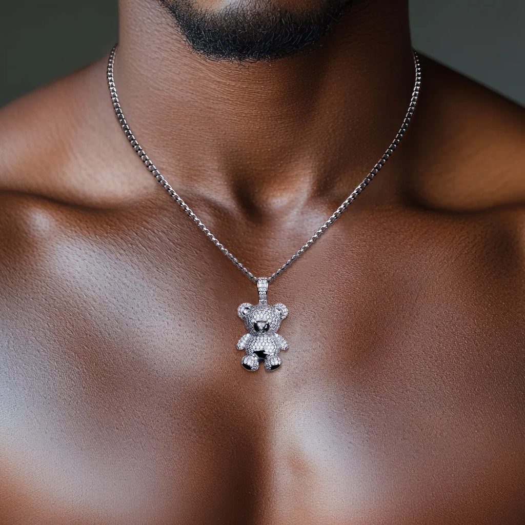 ICED BEAR EARRINGS & NECKLACES