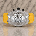 Luxury Automatic Moissanite Diamond Watch Men Full VVS Stone Stainless Steel Watch