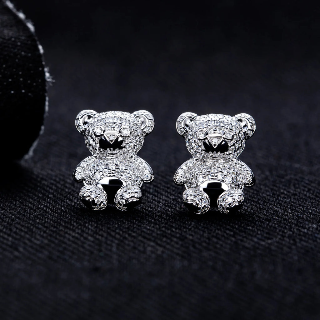 ICED BEAR EARRINGS & NECKLACES