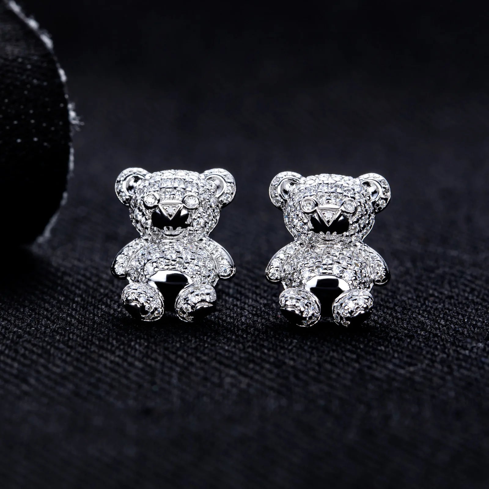 ICED BEAR EARRINGS & NECKLACES