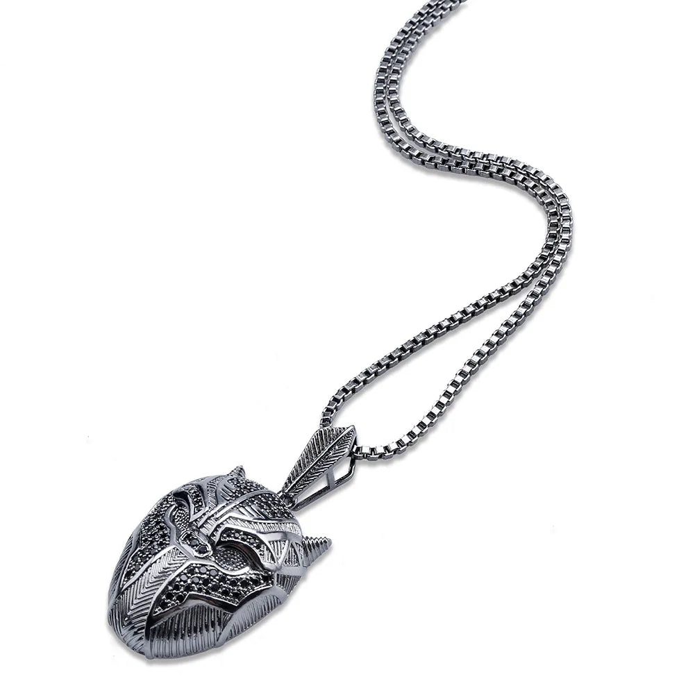 MARVEL PENDANT ON CUBAN LINK NECKLACE