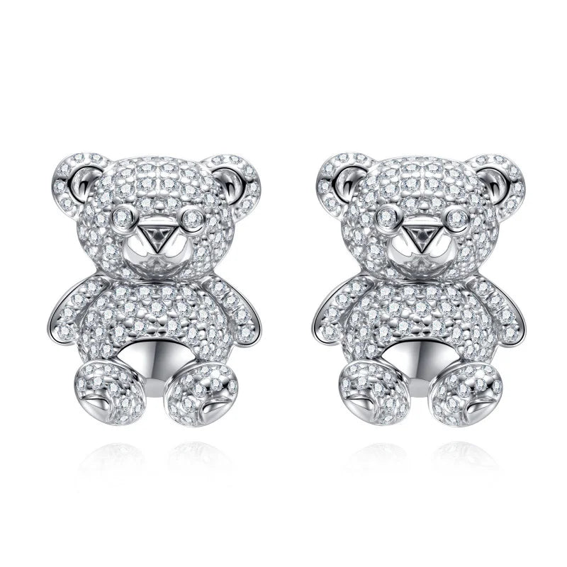 ICED BEAR EARRINGS & NECKLACES