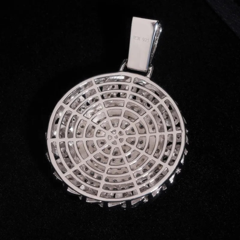 ICED MOISSANITE PENDANT & CHAIN