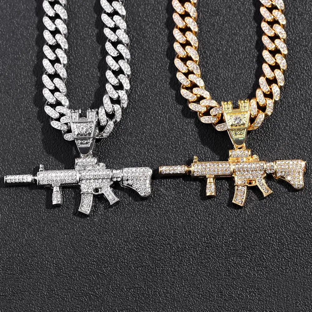 AK47 GUN PENDANT NECKLACE
