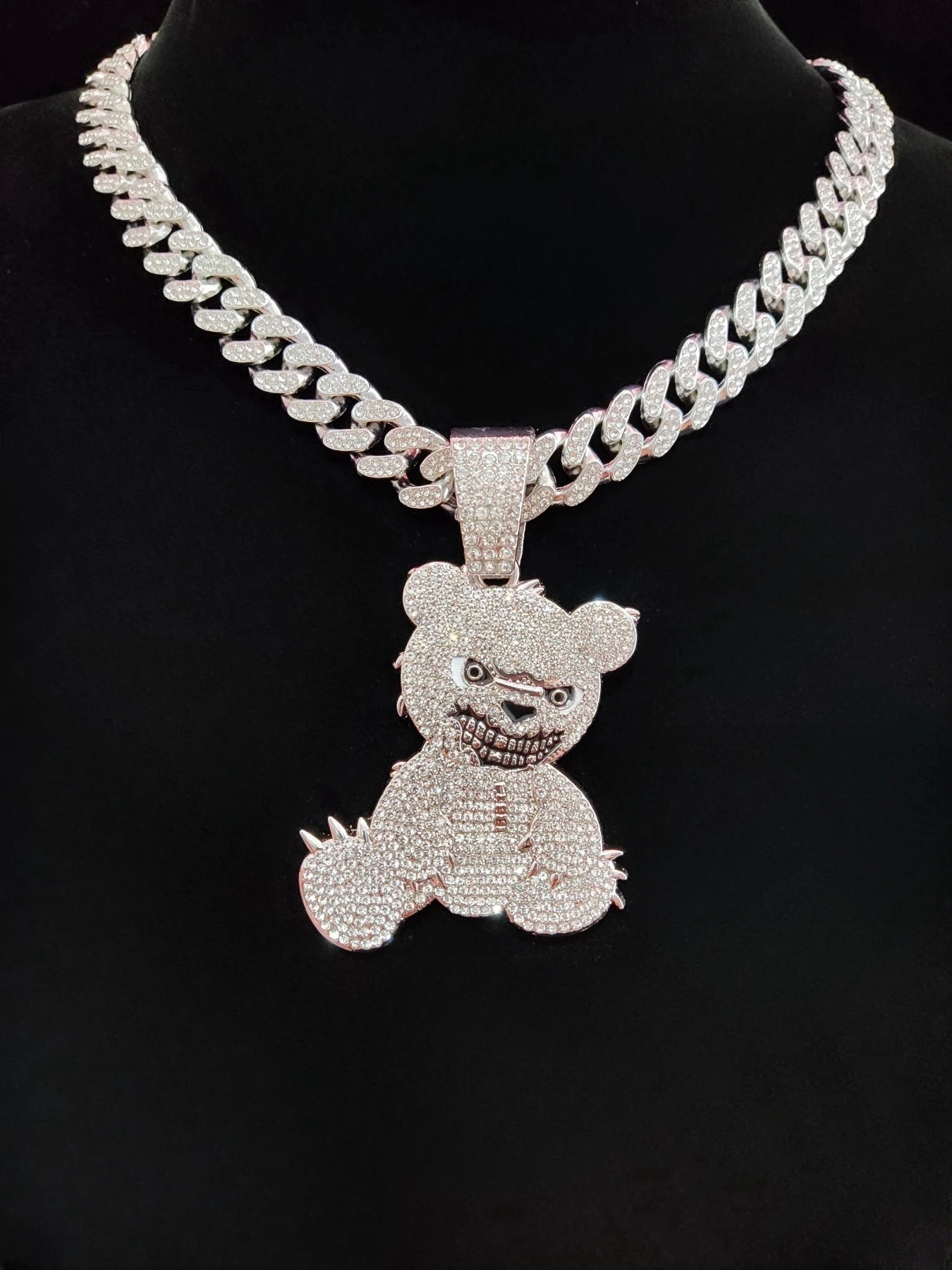 ICED OUT BEAR NECKLACE