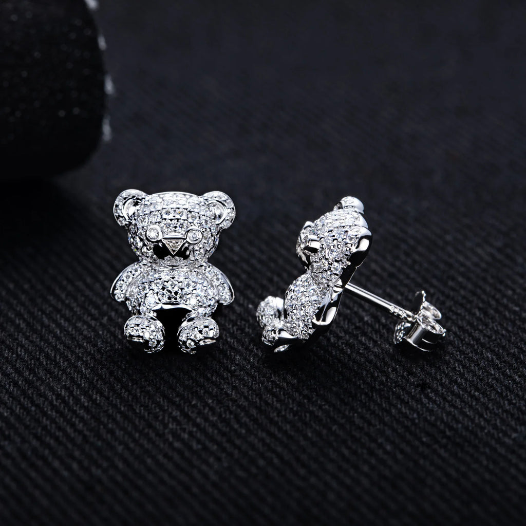ICED BEAR EARRINGS & NECKLACES