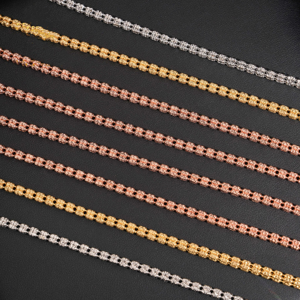 ICED OUT MOON MOISSANITE LINK CHAIN