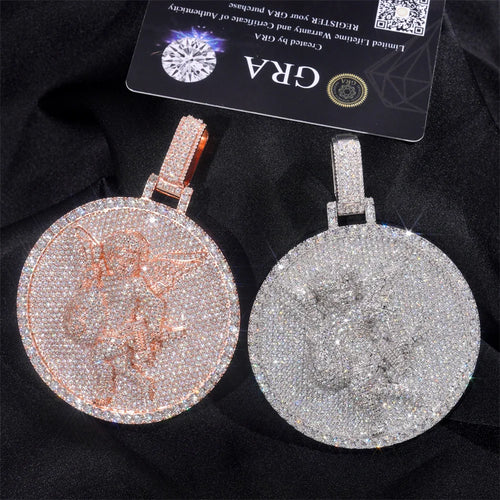 2.5 INCH ANGEL GRA CERTIFIED PENDANT